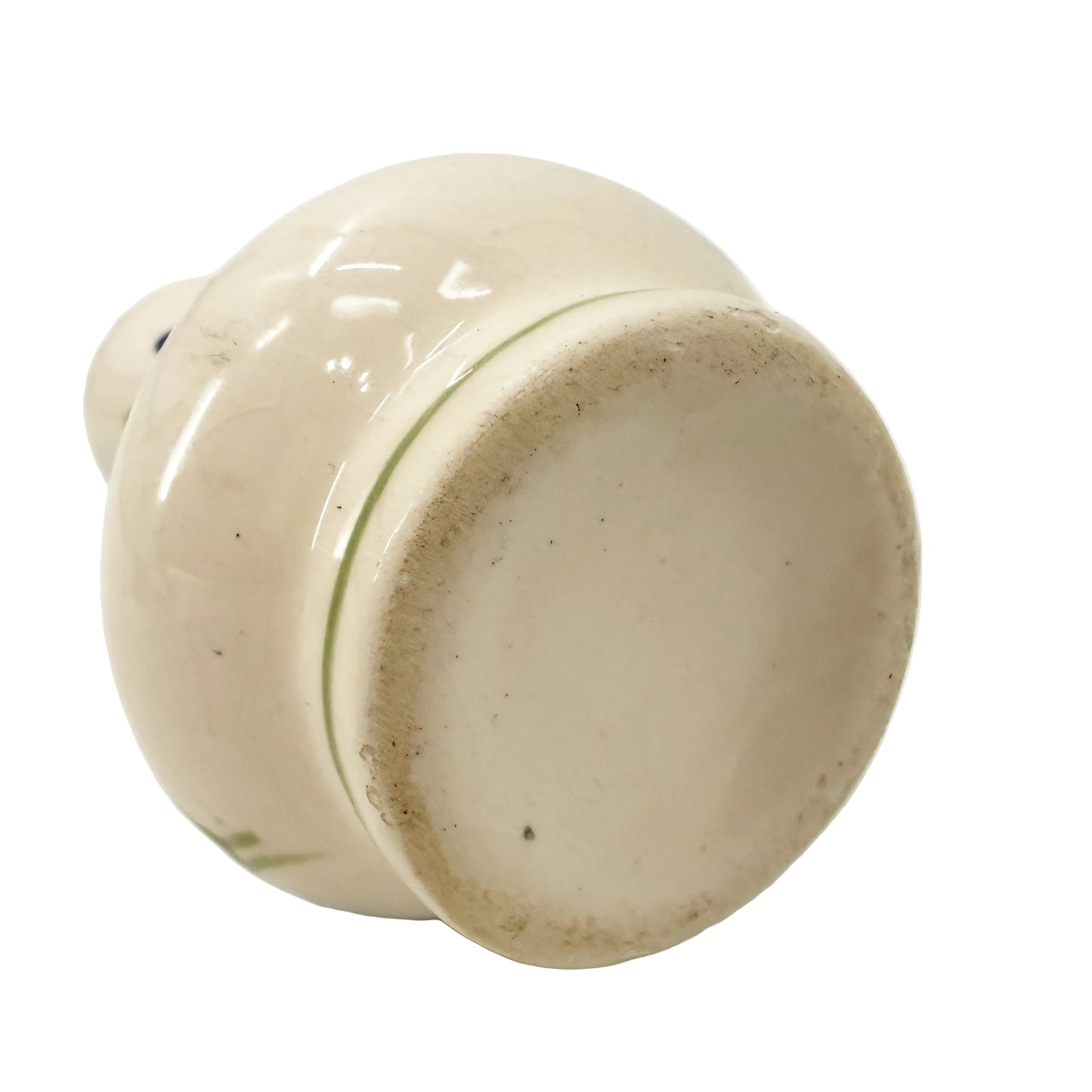 small blue floral bud vase | vintage pottery
