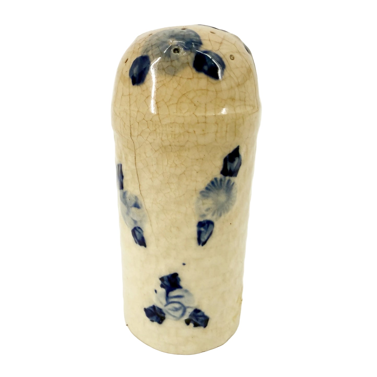 blue rose Salt Seasoning Shaker | Made in Japan | vintage pottery