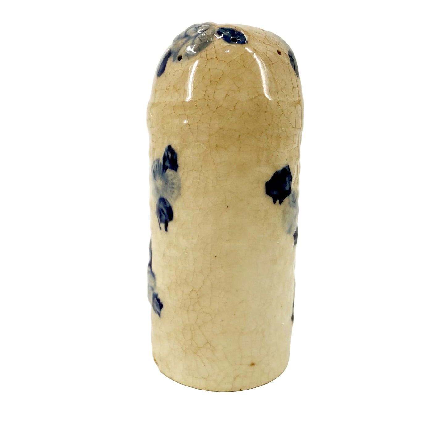blue rose Salt Seasoning Shaker | Made in Japan | vintage pottery