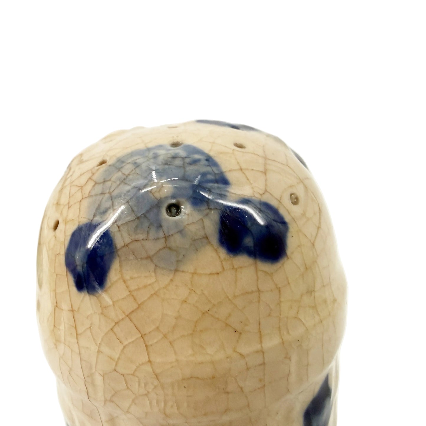 blue rose Salt Seasoning Shaker | Made in Japan | vintage pottery