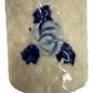 blue rose Salt Seasoning Shaker | Made in Japan | vintage pottery