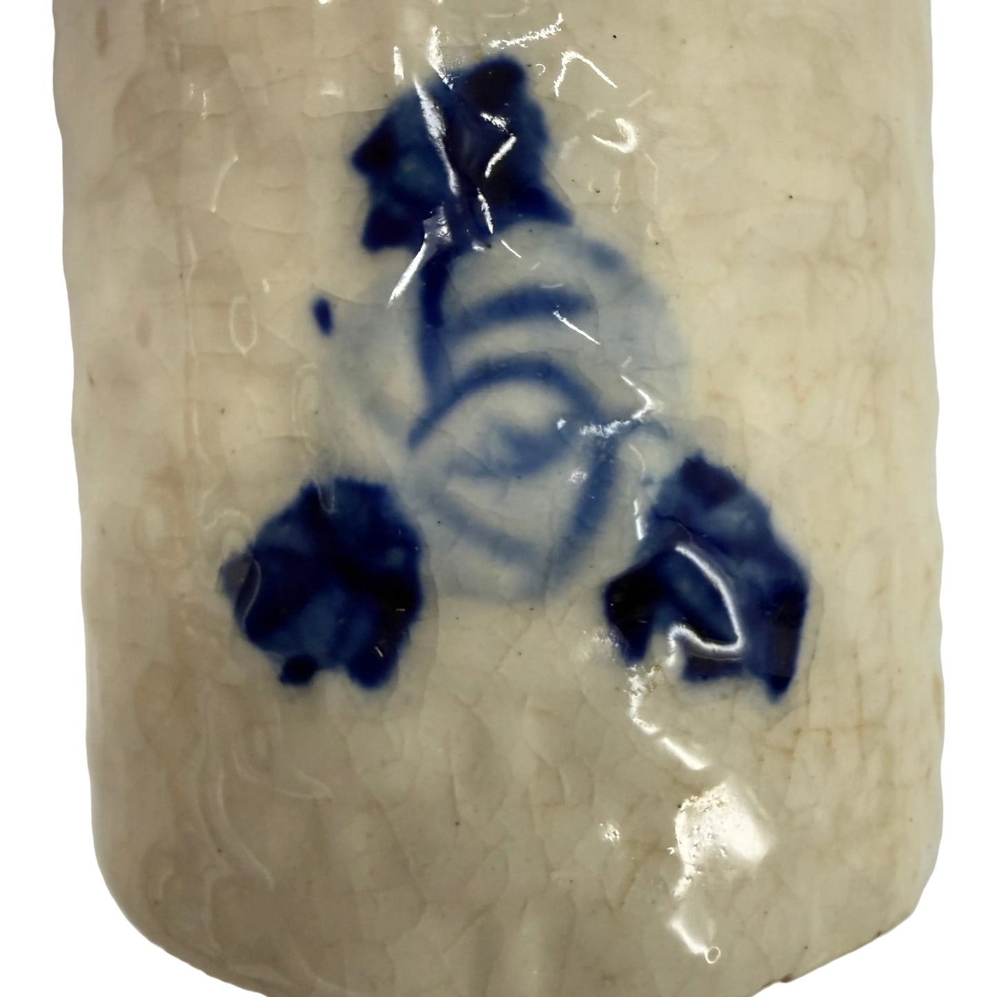 blue rose Salt Seasoning Shaker | Made in Japan | vintage pottery