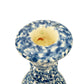 vintage blue & white spongeware Candlestick Holders | set of 2