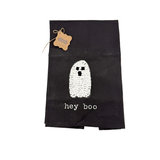 Hey Boo Kitchen Hand Towel | Halloween decor