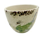 Creative Co-op House in the Country ceramic trinket cup green frog dragonflies