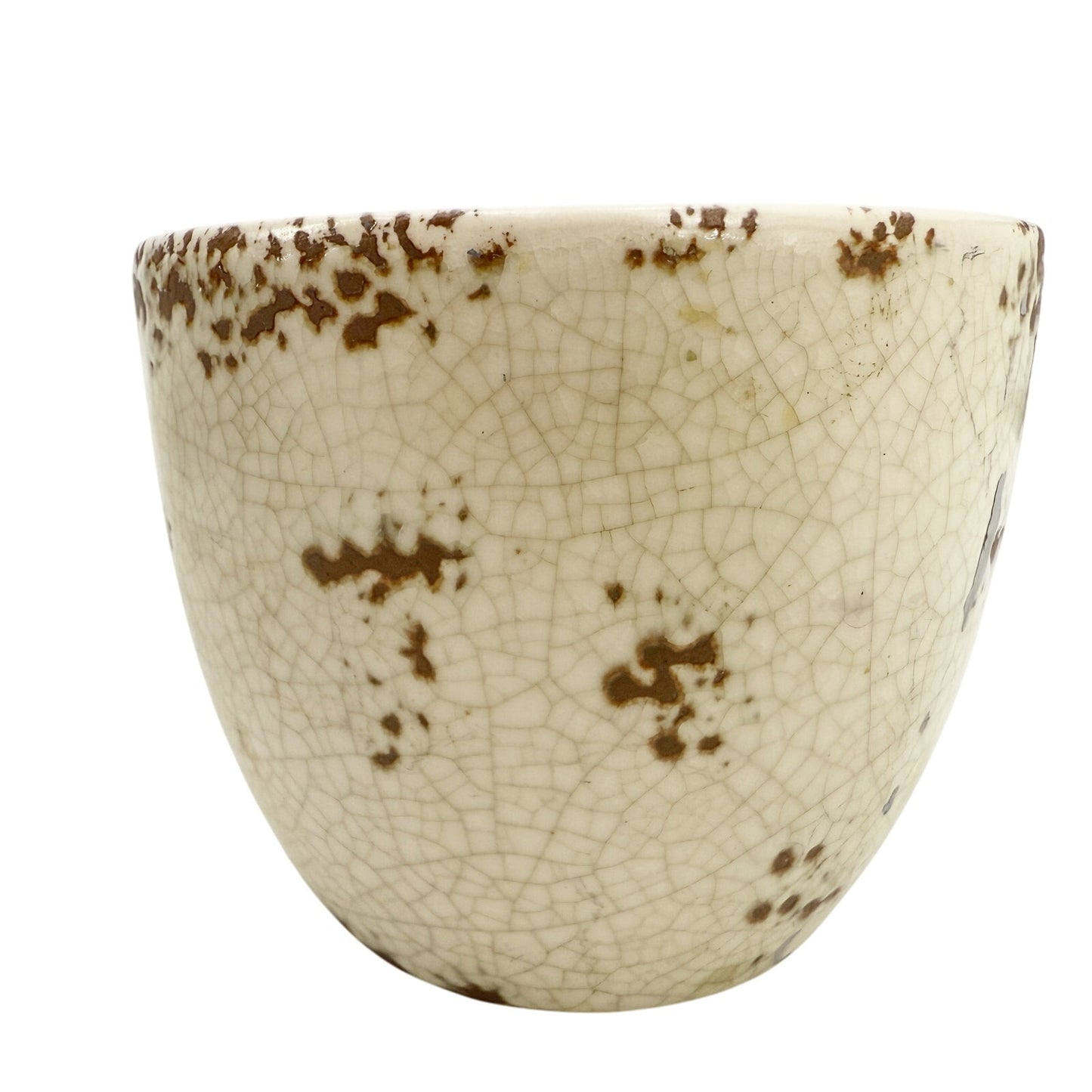 Creative Co-op House in the Country ceramic trinket cup green frog dragonflies