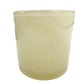 pale yellow Glass votive or small pillar Candle Holder home decor storage