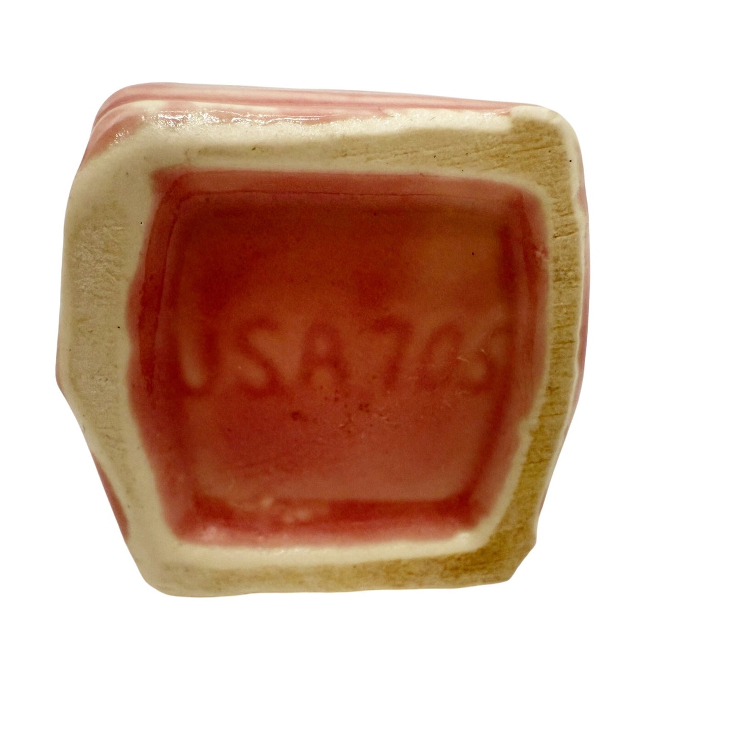 vintage pink & blue Bud floral Vase 705 USA art pottery flowers 5" H