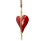 Antique Brass & Red Heart Door Hanger | Valentine's Day