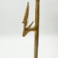 Forged Iron Antique Gold Deer Antler Taper Holders | winter & Christmas decor