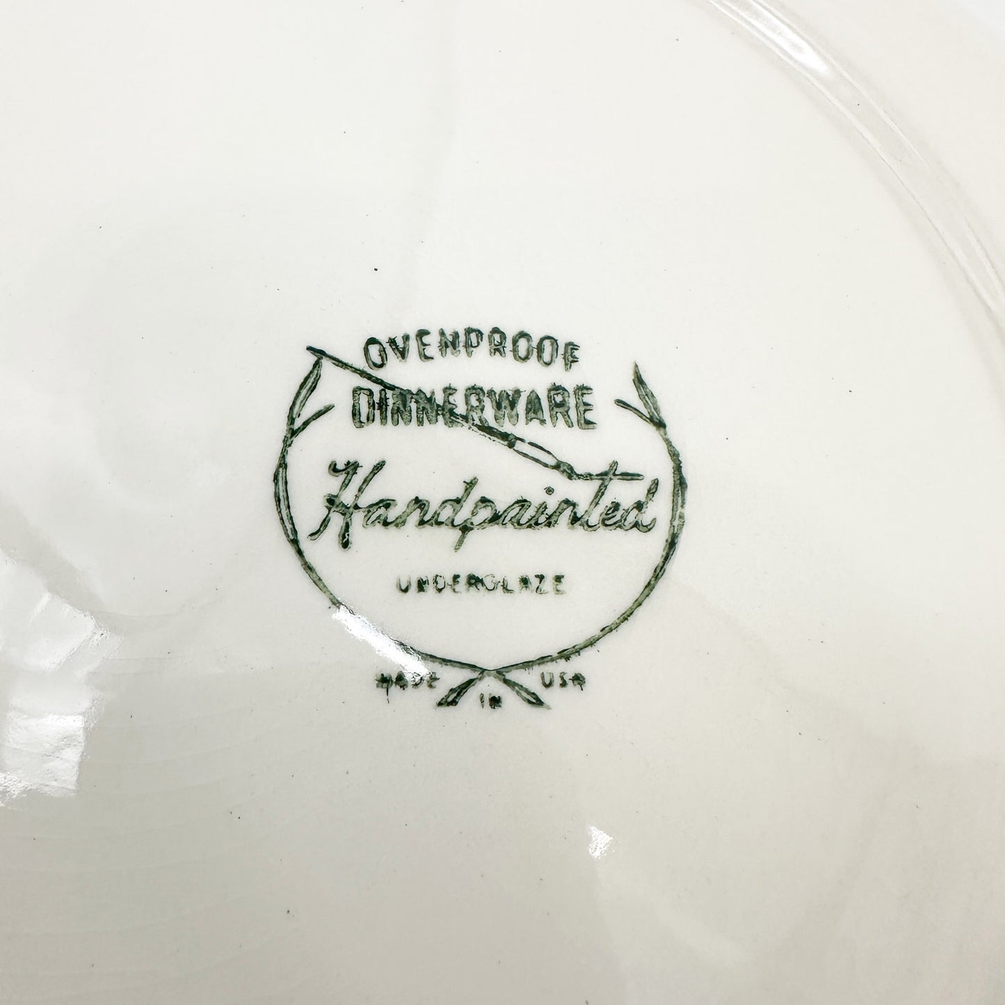 vintage Dixie Dogwood Luncheon 9.5" Plate by Stetson hand painted USA dinnerware