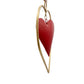 Antique Brass & Red Heart Door Hanger | Valentine's Day