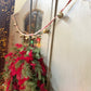Jingle Bell Garland | red, white & gold