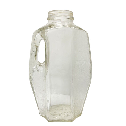 vintage Refrigerator clear Glass Bottle jug molded handle Design Patent D-47144