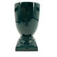 vintage dark teal green TV Lamp pedestal vase-shaped ceramic needs rewiring 7" H