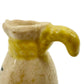 3" tall floral Cruet Pitcher | vintage pottery