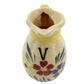 3" tall floral Cruet Pitcher | vintage pottery