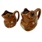 Frog on a Log 1/8 and 1/4 Measuring Cups | vintage pottery
