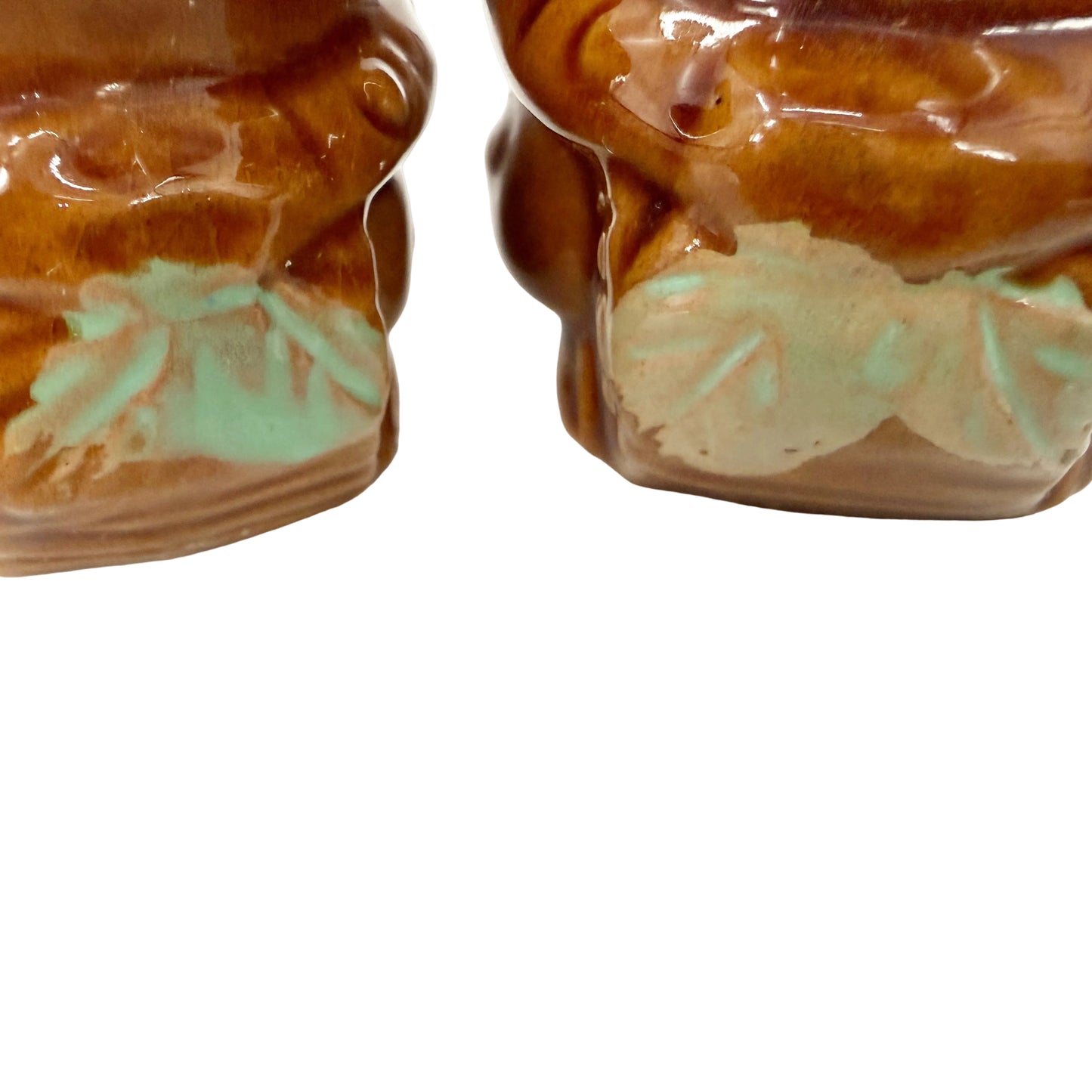 Frog on a Log 1/8 and 1/4 Measuring Cups | vintage pottery