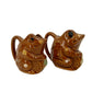 Frog on a Log 1/8 and 1/4 Measuring Cups | vintage pottery