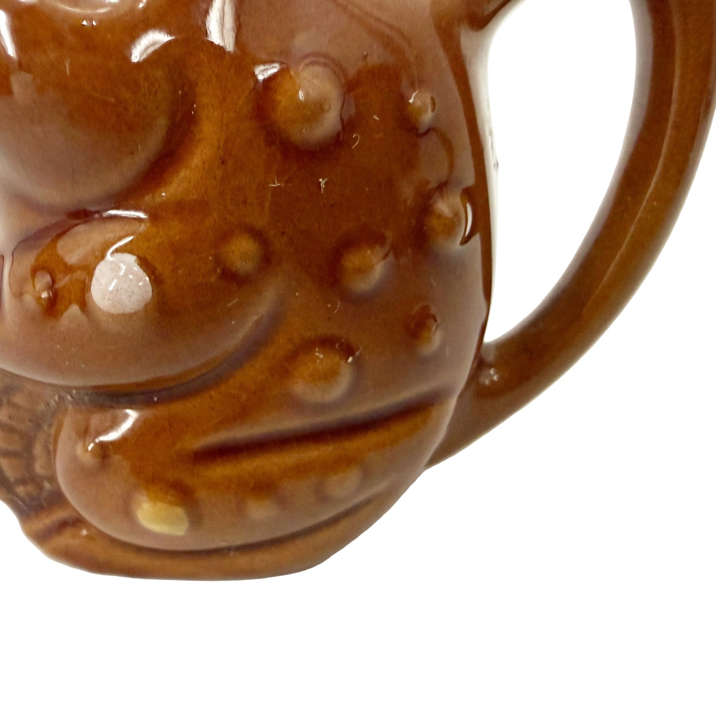 Frog on a Log 1/8 and 1/4 Measuring Cups | vintage pottery
