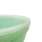 vintage J-26 matte green Mixing Bowl white milk glass | medium size