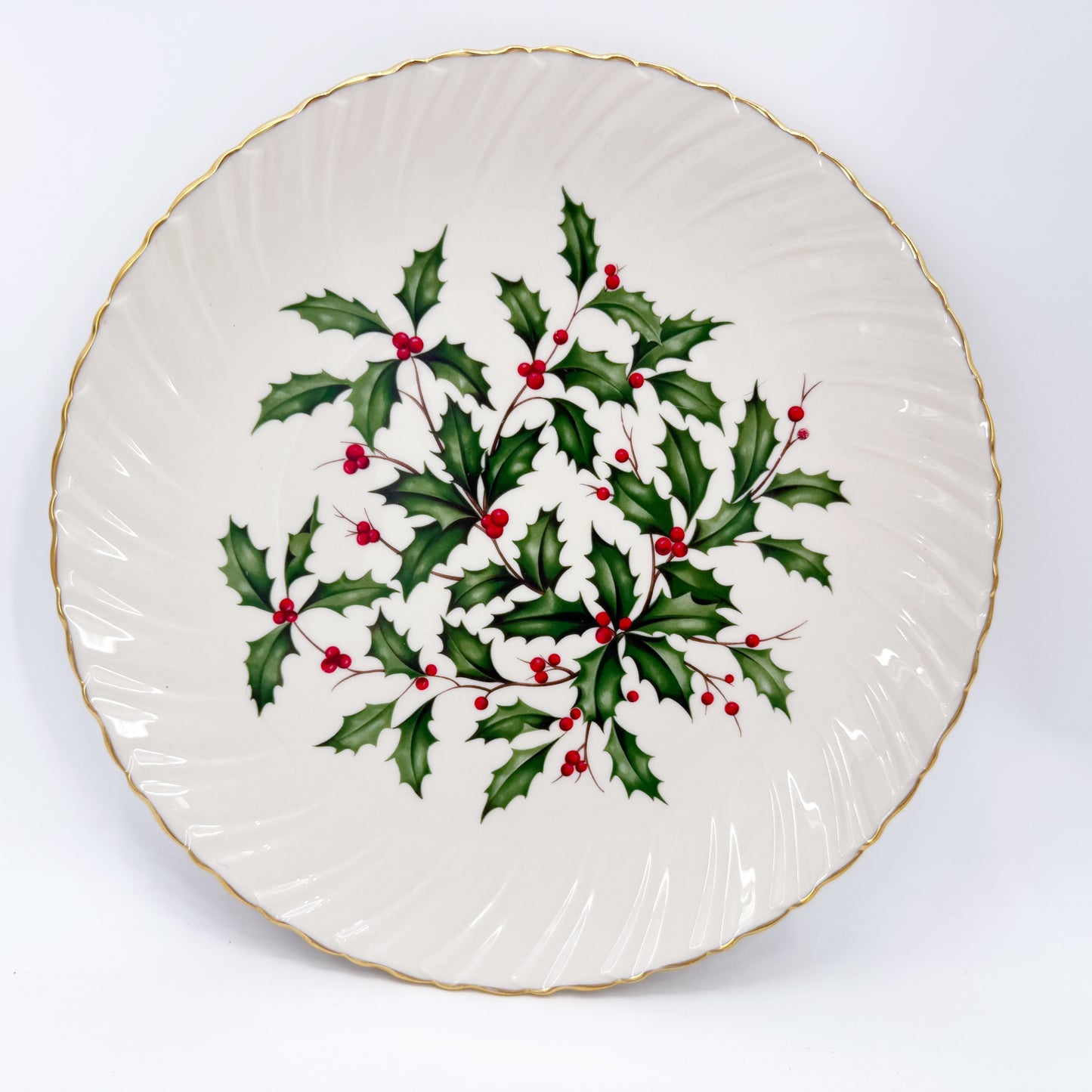Lenox Holiday 13" Large Swirl Serving Platter | Christmas tableware