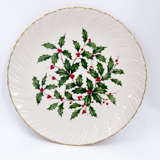 Lenox Holiday 13" Large Swirl Serving Platter | Christmas tableware