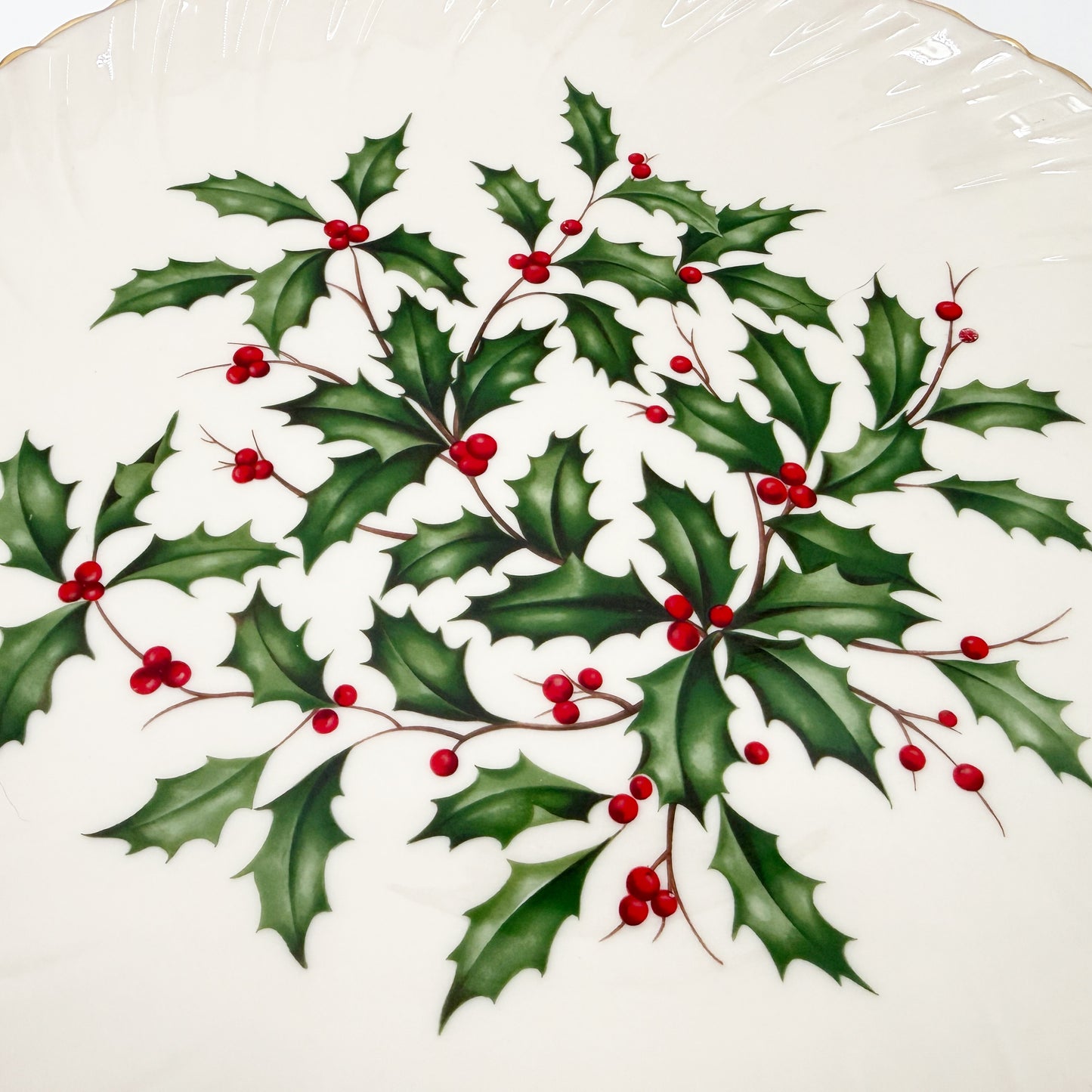 Lenox Holiday 13" Large Swirl Serving Platter | Christmas tableware