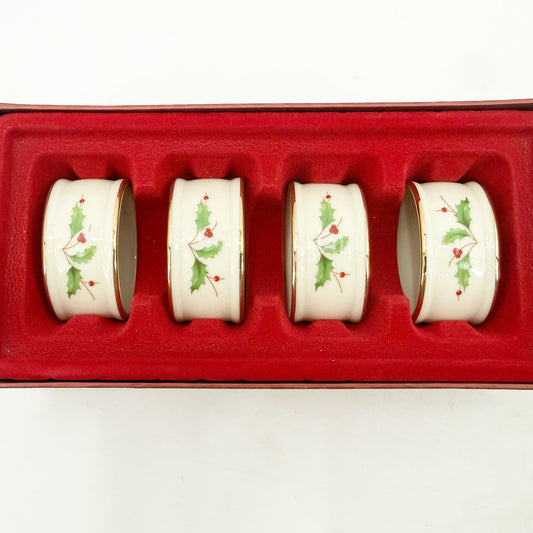 Lenox Holiday Napkin Rings | set of 4