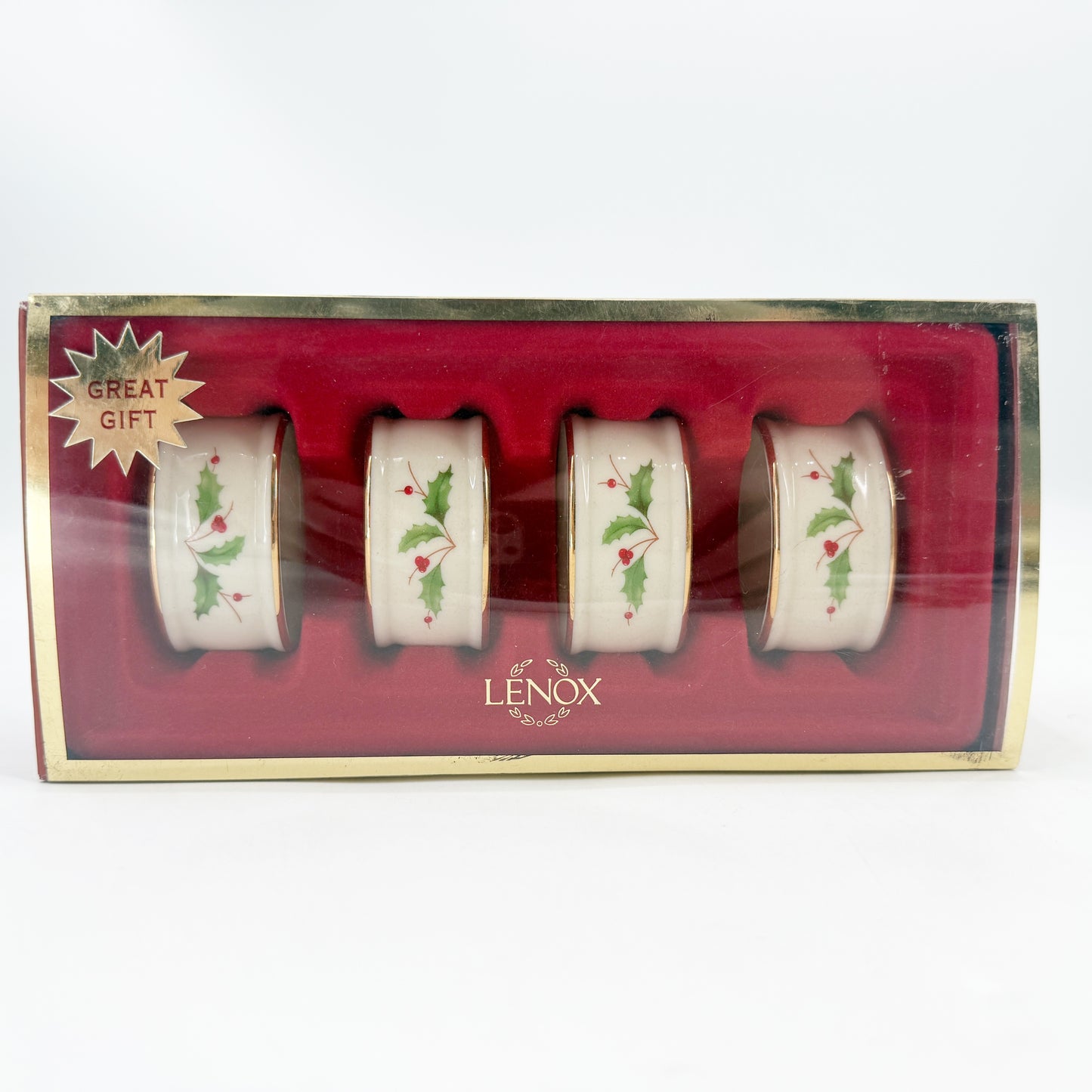 Lenox Holiday Napkin Rings | set of 4