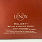 Lenox Holiday Napkin Rings | set of 4