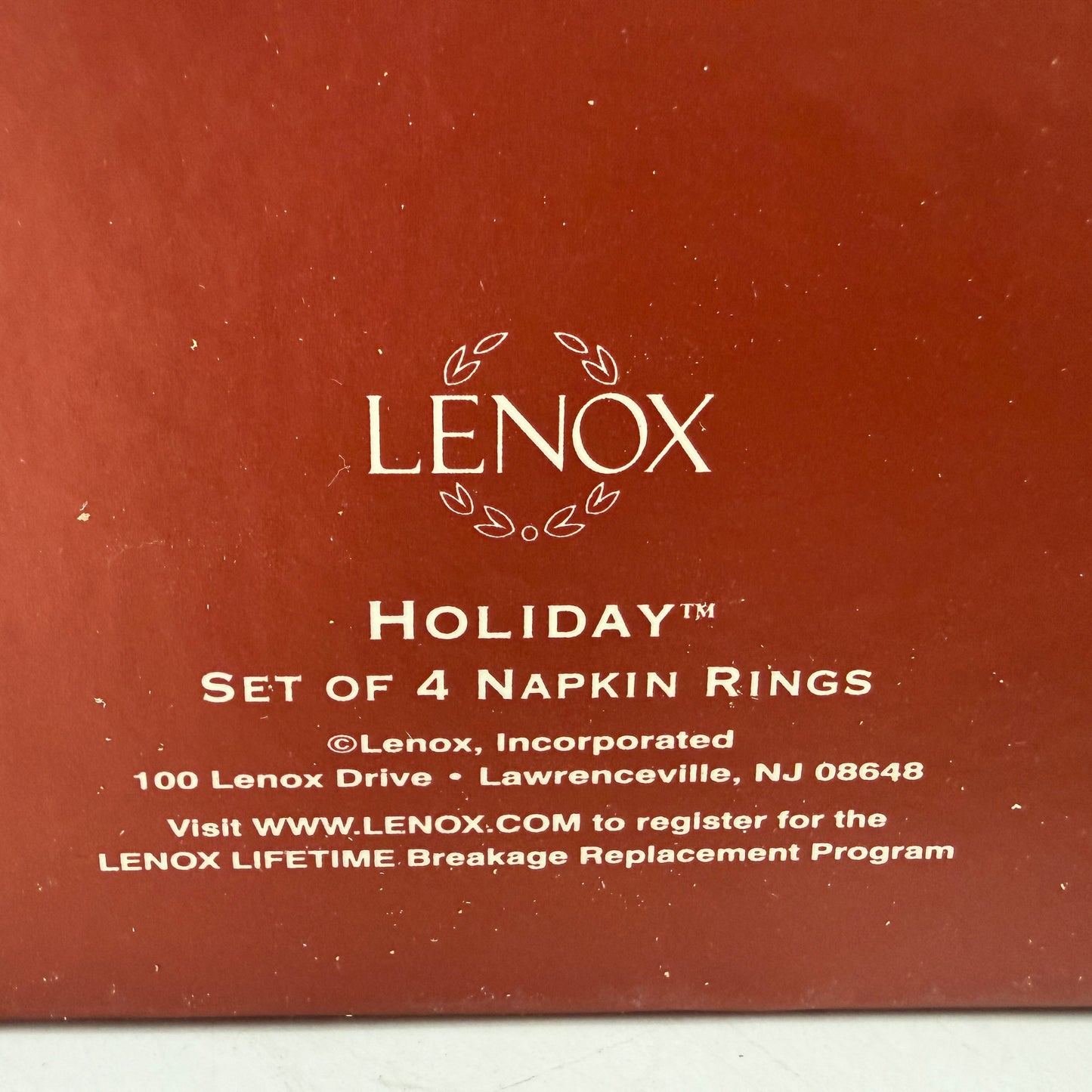 Lenox Holiday Napkin Rings | set of 4
