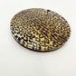 Leopard Print Acrylic Coaster | brown & black