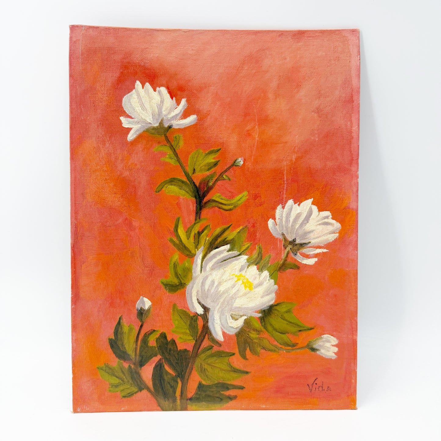 Autumn Harvest | 9" x 12" oil painting {unframed} vintage floral art