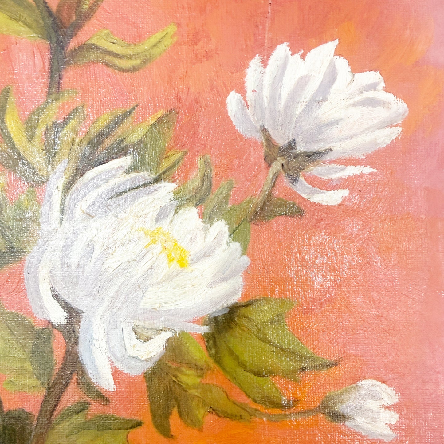 Autumn Harvest | 9" x 12" oil painting {unframed} vintage floral art