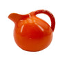 tomato red 3.5" tall Creamer | vintage USA #1 pottery
