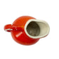 tomato red 3.5" tall Creamer | vintage USA #1 pottery