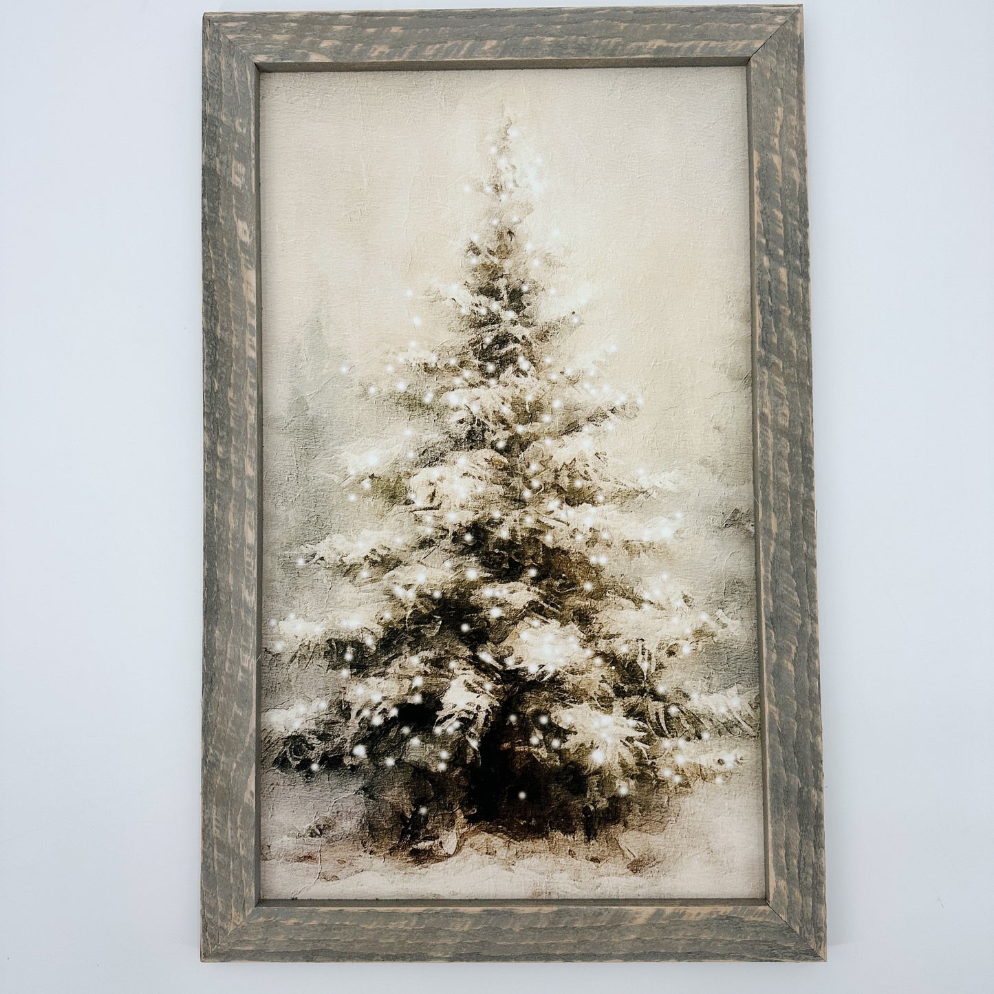 Painted-Light Conifer | 25" x 16" framed art print