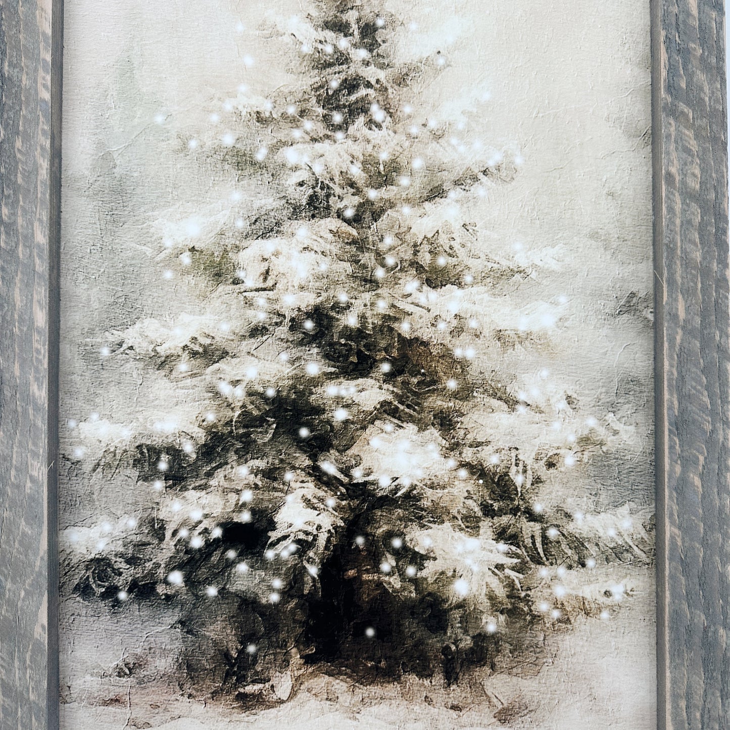 Painted-Light Conifer | 25" x 16" framed art print