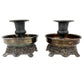 silver-plated Candlestick Holders | vintage Sheridan Silver