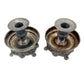 silver-plated Candlestick Holders | vintage Sheridan Silver