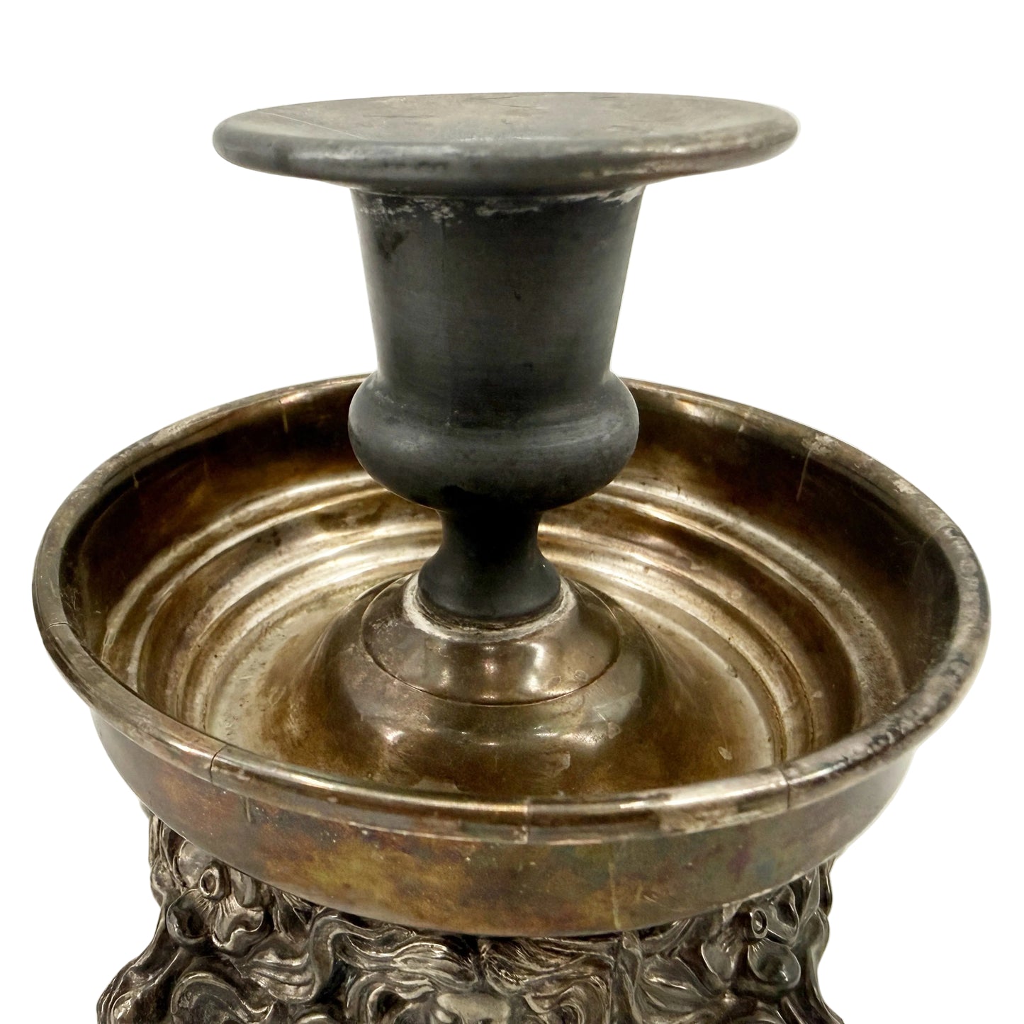 silver-plated Candlestick Holders | vintage Sheridan Silver