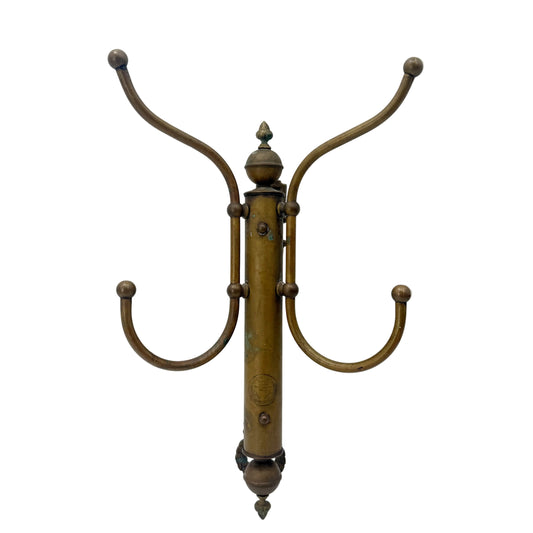 Coat & Hat Rack | vintage brass