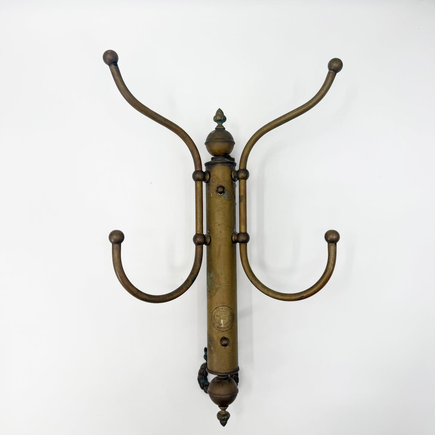 Coat & Hat Rack | vintage brass