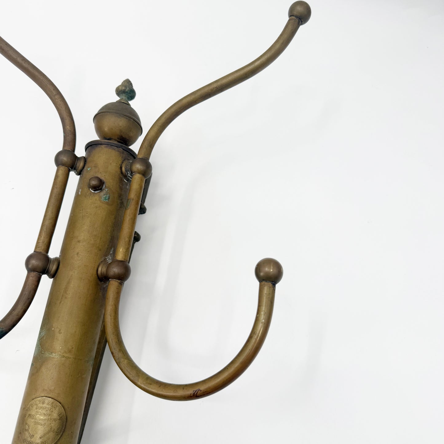 Coat & Hat Rack | vintage brass