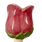 pink flower Self Watering Plant Spike | vintage pottery