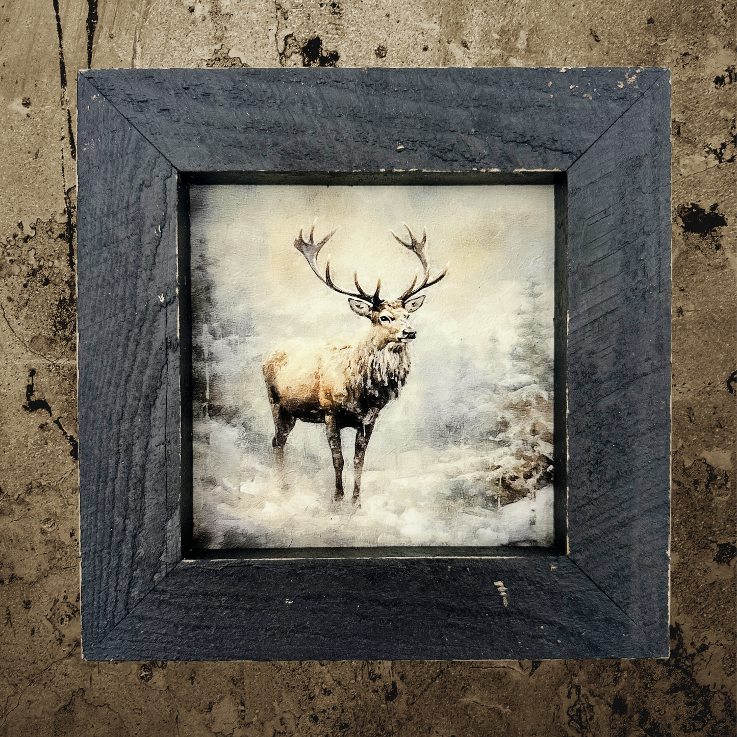 ELK | 8" x 8" framed art print