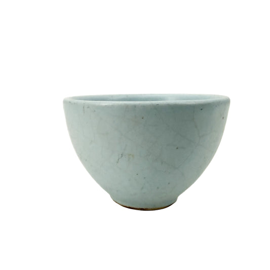 duck egg blue small Tea Bowl | vintage pottery