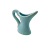 2" tall turquoise blue Cruet Pitcher | vintage pottery